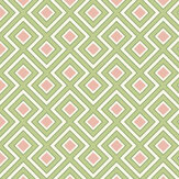 La Fiorentina Small Wallpaper - Green/ Blush  - by G P & J Baker. Click for more details and a description.