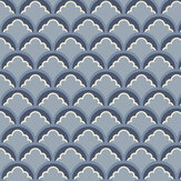 Mount Temple Small Wallpaper - Blue - by G P & J Baker. Click for more details and a description.