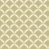 Mount Temple Small Wallpaper - Sage - by G P & J Baker. Click for more details and a description.