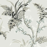 Wild Ferns Wallpaper - Steel - by Coordonne. Click for more details and a description.