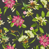 Pink Lotus Wallpaper - Noir - by Wedgwood by Clarke & Clarke. Click for more details and a description.