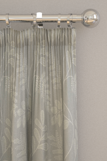 Audette Curtains - Pewter - by Clarke & Clarke. Click for more details and a description.