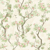 Folia Wallpaper - Cream / Pink - by Albany. Click for more details and a description.