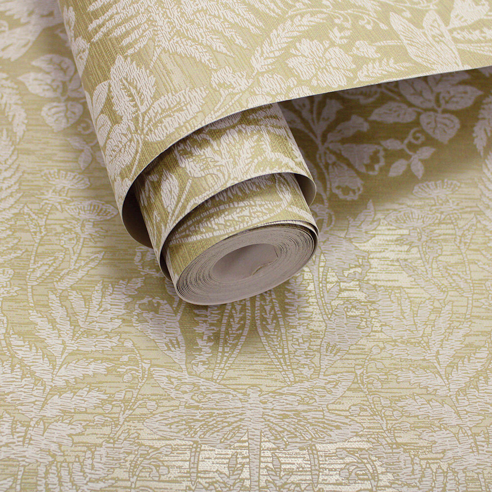 Loxley Wallpaper - Ochre - by Albany