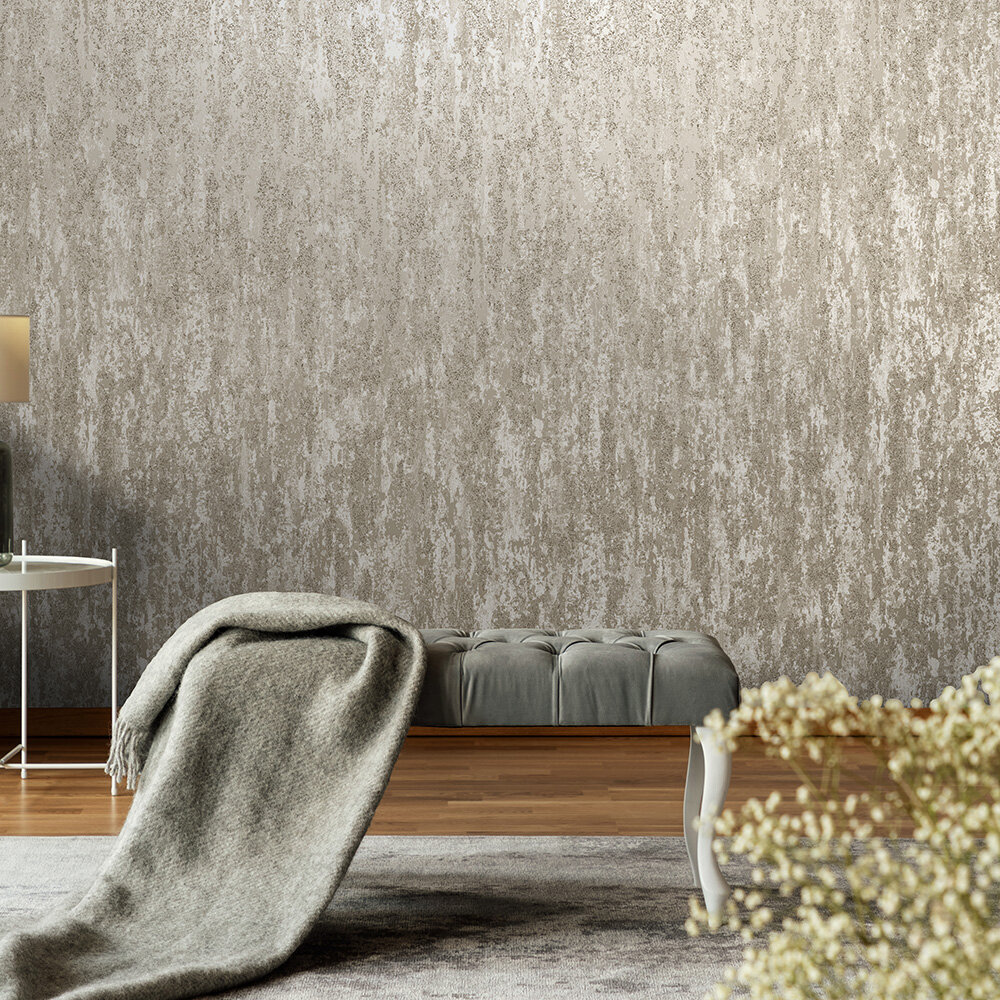 Engima Beads Wallpaper - Taupe - by Albany