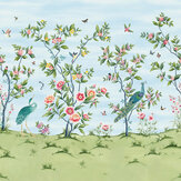 Panoramique Florence Mural - Ciel / prairie / fleur - Harlequin. Cliquez pour en savoir plus et lire la description.
