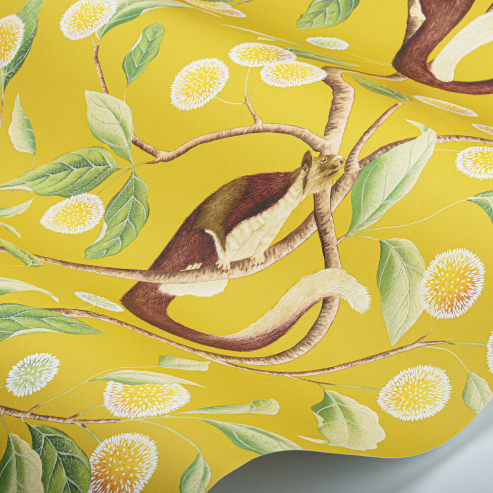 Nellie  Wallpaper - Honey/ Meadow - by Harlequin