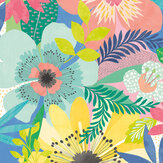 Floral Riot Wallpaper - Citrus - by Ohpopsi. Click for more details and a description.
