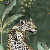 Cheetah Wallpaper - Green - by Graduate Collection. Click for more details and a description.