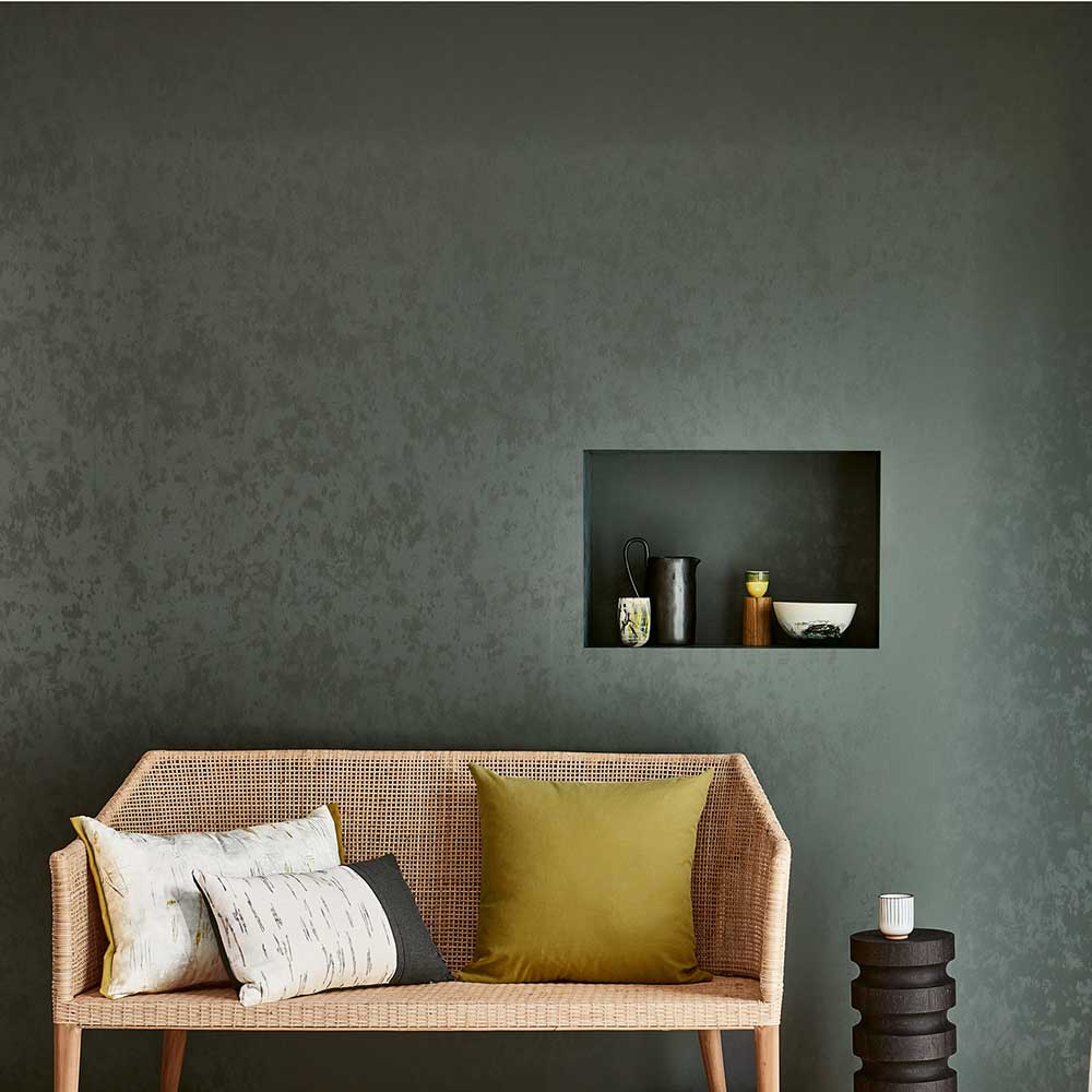 Alumina Wallpaper - Carbon - by Villa Nova
