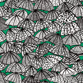Jolly Brollies Wallpaper - Jade - by Ohpopsi. Click for more details and a description.