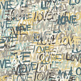 Love Scribble Wallpaper - Polished Cement - by Ohpopsi. Click for more details and a description.