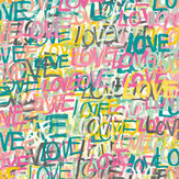 Love Scribble Wallpaper - Pastel Pop - by Ohpopsi. Click for more details and a description.