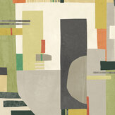 Blocs Wallpaper - Sage & Amber - by Ohpopsi. Click for more details and a description.