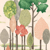 Tall Trees Wallpaper - Powder Puff - by Ohpopsi. Click for more details and a description.