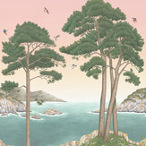 Coastline Mural - Blush - by Osborne & Little. Click for more details and a description.