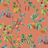 Orchard Wallpaper - Terracotta - by Osborne & Little. Click for more details and a description.