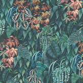 Green Wall Wallpaper - Peacock - by Osborne & Little. Click for more details and a description.