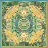 Papier peint Jungle Animalier - Multicolore / bleu sarcelle - Versace. Cliquez pour en savoir plus et lire la description.
