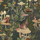 Wildlife Creek Wallpaper - Forest Green - by Rebel Walls. Click for more details and a description.