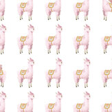 Alpaca Rebel Wallpaper - Pink - by Rebel Walls. Click for more details and a description.