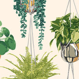 Houseplant Wallpaper - Sage & Cider - by Ohpopsi. Click for more details and a description.