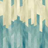 Strata Wallpaper - Seafoam - by Ohpopsi. Click for more details and a description.