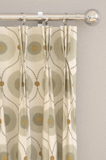 Starla Curtains - Pewter / Gold - by Sanderson. Click for more details and a description.