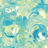 Venetian Wallpaper - Sapphire Swirl - by Ohpopsi. Click for more details and a description.