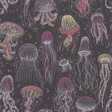Jellyfish Wallpaper - Dark Purple - by Kerry Caffyn. Click for more details and a description.