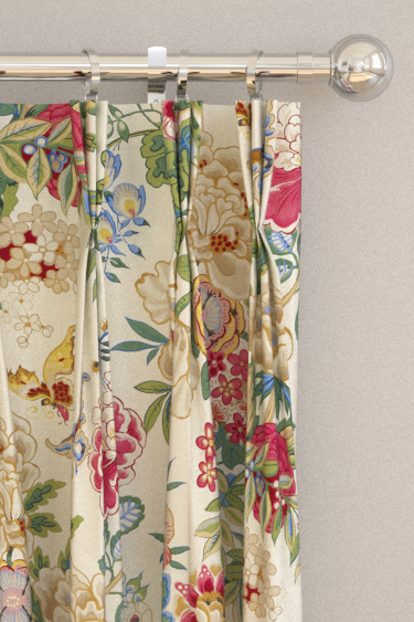 Emperor Peony Curtains - Lotus Pink - by Sanderson. Click for more details and a description.