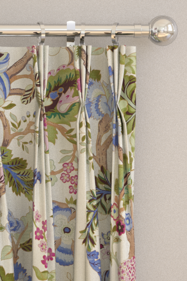 Fusang Tree Curtains - Peacock / Blue - by Sanderson. Click for more details and a description.