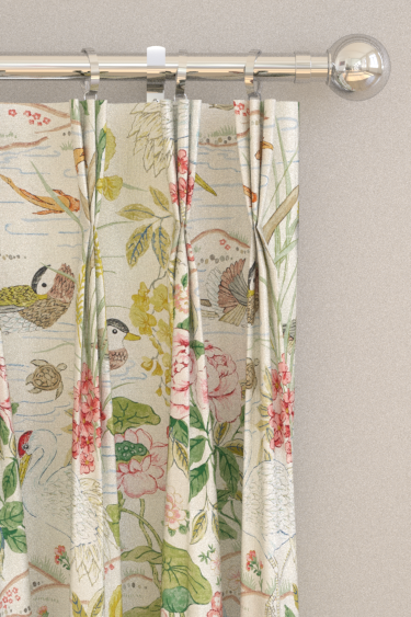 Crane & Frog Curtains - Lotus Pink / Gosling - by Sanderson. Click for more details and a description.