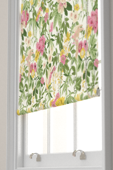 Bamboo & Bird Blind - Scallion Green / Fushia - by Sanderson. Click for more details and a description.