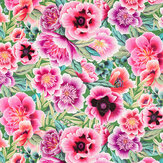Marsha Velvet Fabric - Apple/ Peony/ Magenta - by Harlequin. Click for more details and a description.