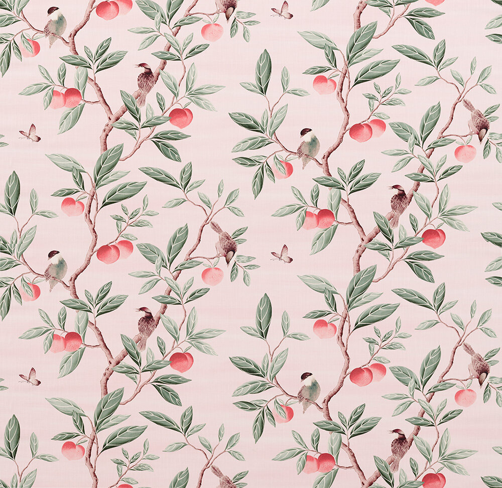 Ella  Fabric - Powder/ Sage / Peach - by Harlequin