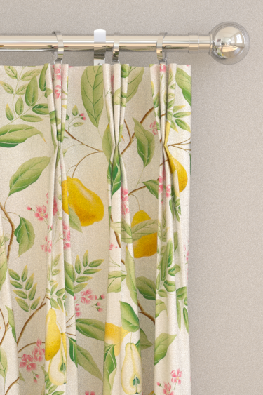 Marie  Curtains - Fig leaf/ Honey/ Blossom - by Harlequin. Click for more details and a description.