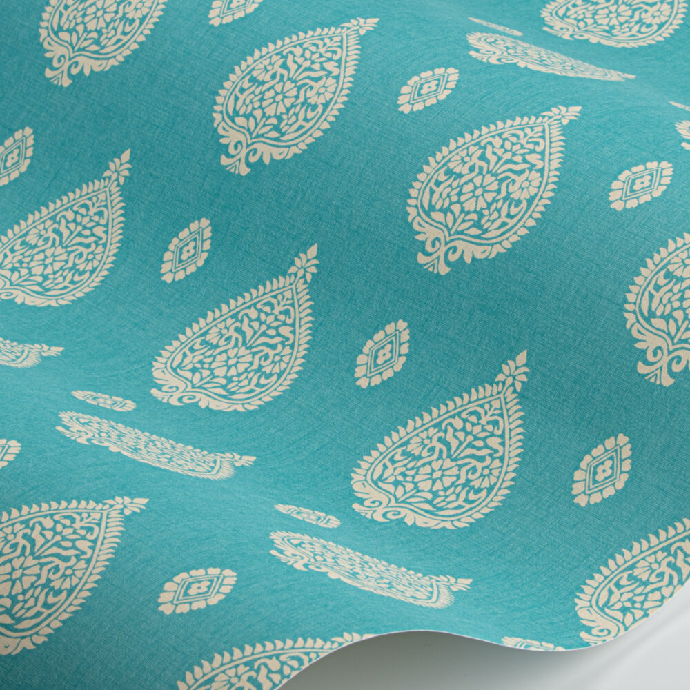 Malaya Wallpaper - Turquoise  - by The Design Archives