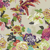 Grand Floral Wallpaper - Calypso - by The Design Archives. Click for more details and a description.