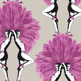 Showgirls Wallpaper - Pink - by Graduate Collection. Click for more details and a description.