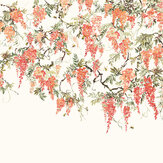 Trailing Wisteria Mural - Peach - by Ohpopsi. Click for more details and a description.