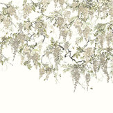 Trailing Wisteria Mural - Linen - by Ohpopsi