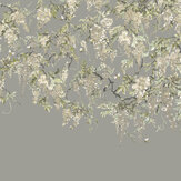 Trailing Wisteria Mural - Linen & Stone - by Ohpopsi