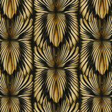 Starburst Wallpaper - Black/Gold - by Roberto Cavalli. Click for more details and a description.