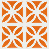 Breeze Wallpaper - Tangerine Dream - by Mini Moderns. Click for more details and a description.