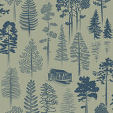 Catskills Wallpaper - British Lichen - by Mini Moderns. Click for more details and a description.