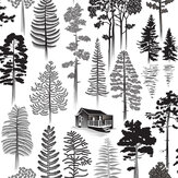Catskills Wallpaper - Snow - by Mini Moderns. Click for more details and a description.