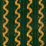 Vintage Ikat Wallpaper - Topiary Green - by Mind the Gap. Click for more details and a description.