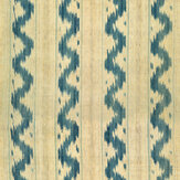Vintage Ikat Wallpaper - Indigo/Beige - by Mind the Gap. Click for more details and a description.