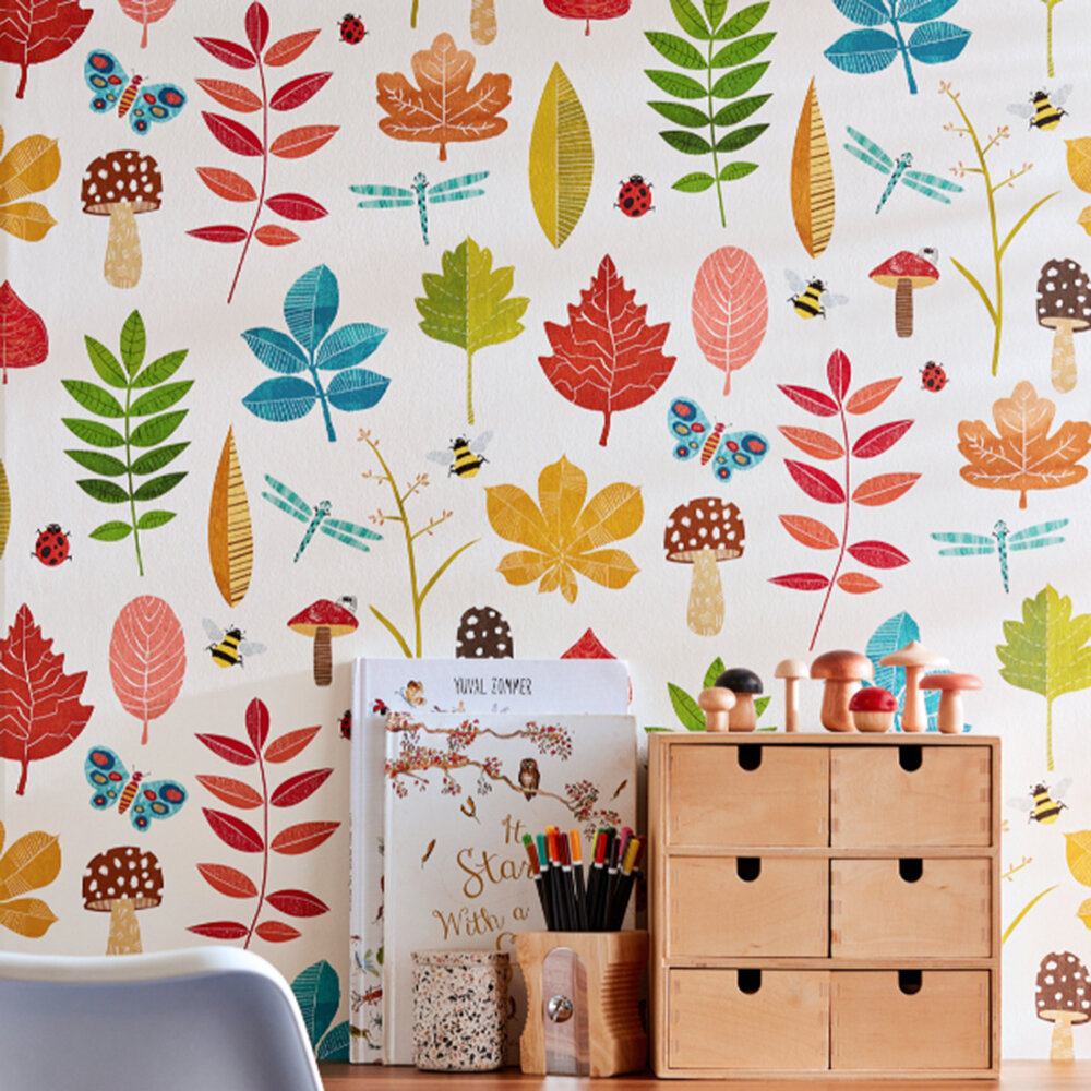 Forest Floor Wallpaper - Juicy Fruit - by Ohpopsi